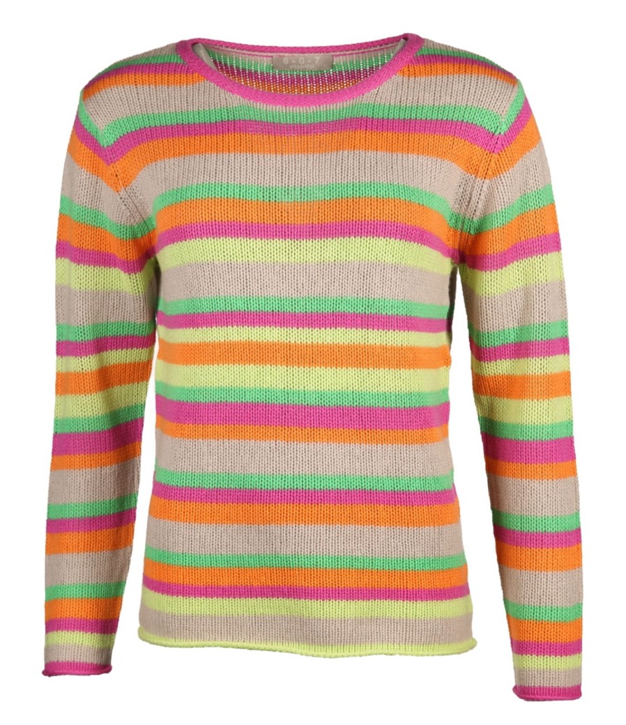 Damen six-o-seven Pullover | Pullover Mit Rollsaum