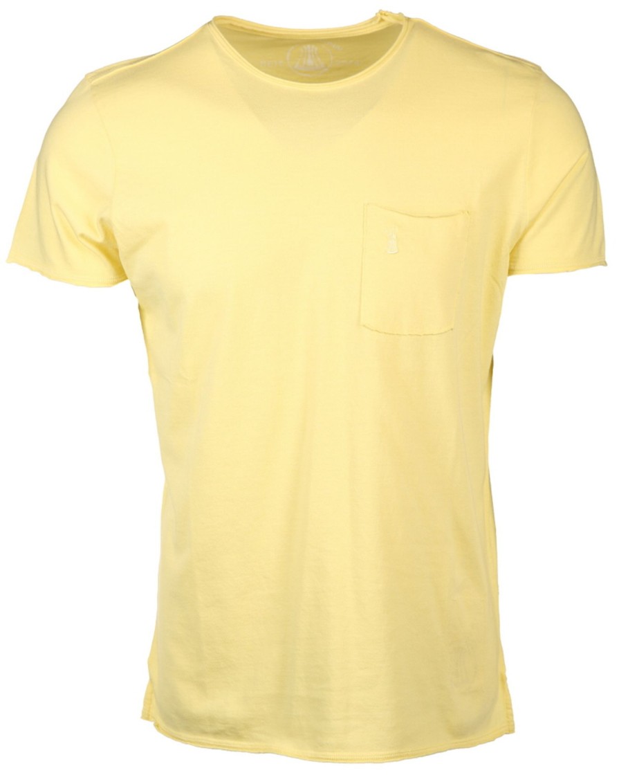 Herren Herrlicher Shirts | Shirt Mit Rollkanten