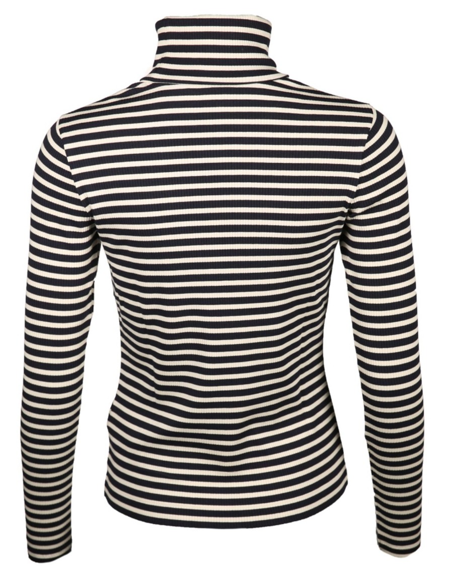 Damen Gant Pullover | Gestreifter Rollkragenpullover