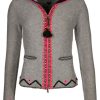 Damen Grace Mantel / Jacken | Strickjacke Mit Kapuze