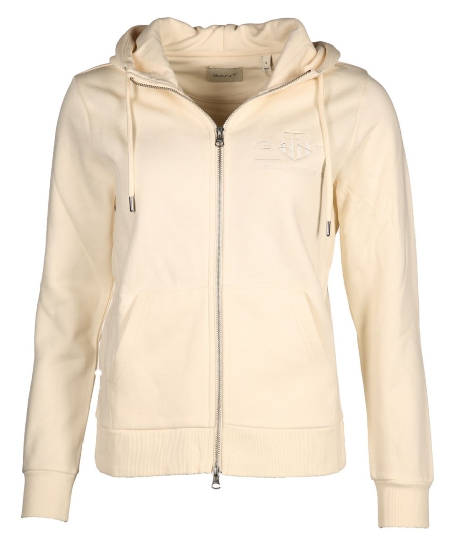 Damen Gant Mantel / Jacken | Sweatshirtjacke Mit Kapuze