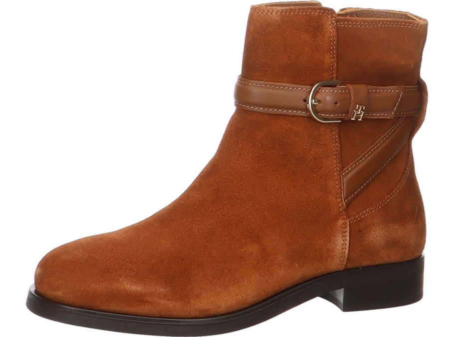 Damen Tommy Hilfiger Stiefeletten | Stiefelette Mit Dekoriemchen