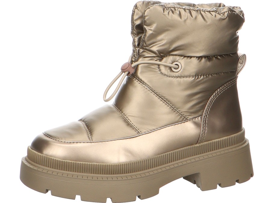 Damen Tamaris Warmfutter | Winterbootie In Platin