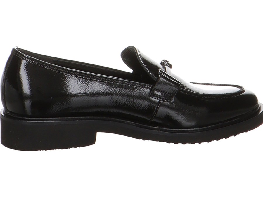 Damen Gabor Halbschuhe | Horsebit Loafer Aus Lackleder