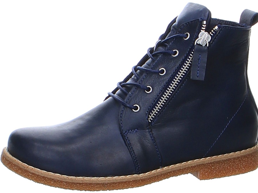 Damen Andrea Conti Stiefeletten | Schnurstiefel Aus Glattleder