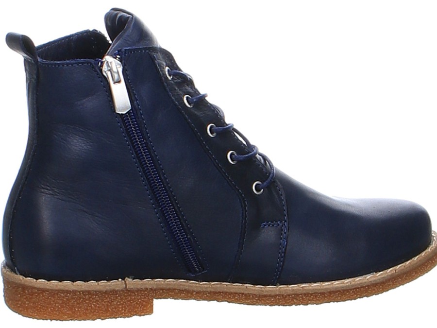 Damen Andrea Conti Stiefeletten | Schnurstiefel Aus Glattleder