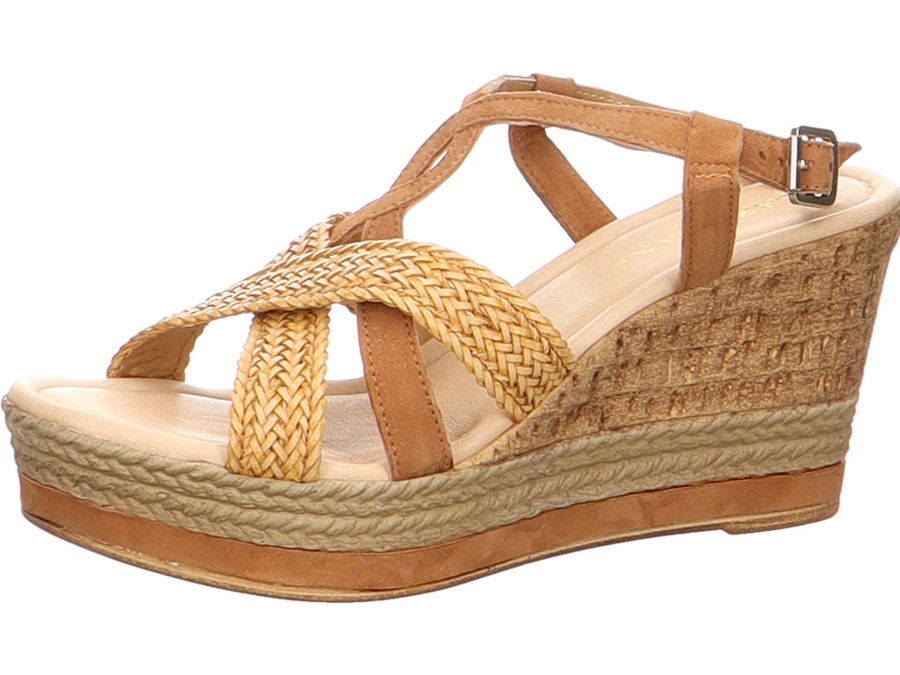 Damen Lazamani Sandaletten | Wedges Mit Mittelsteg