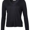 Damen Rich & Royal Shirts / Tops | Longsleeve Mit V-Ausschnitt