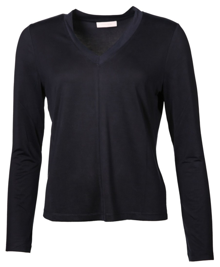 Damen Rich & Royal Shirts / Tops | Longsleeve Mit V-Ausschnitt