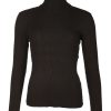 Damen Herrlicher Pullover | Rollkragen Mit Rippstrickmuster - Sinah