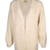 Damen Herrlicher Mantel / Jacken | Lassiger Cardigan In Wollweiss - Lalina