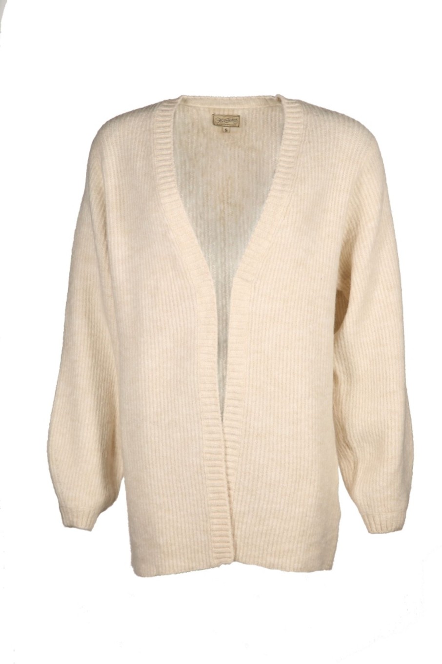 Damen Herrlicher Mantel / Jacken | Lassiger Cardigan In Wollweiss - Lalina