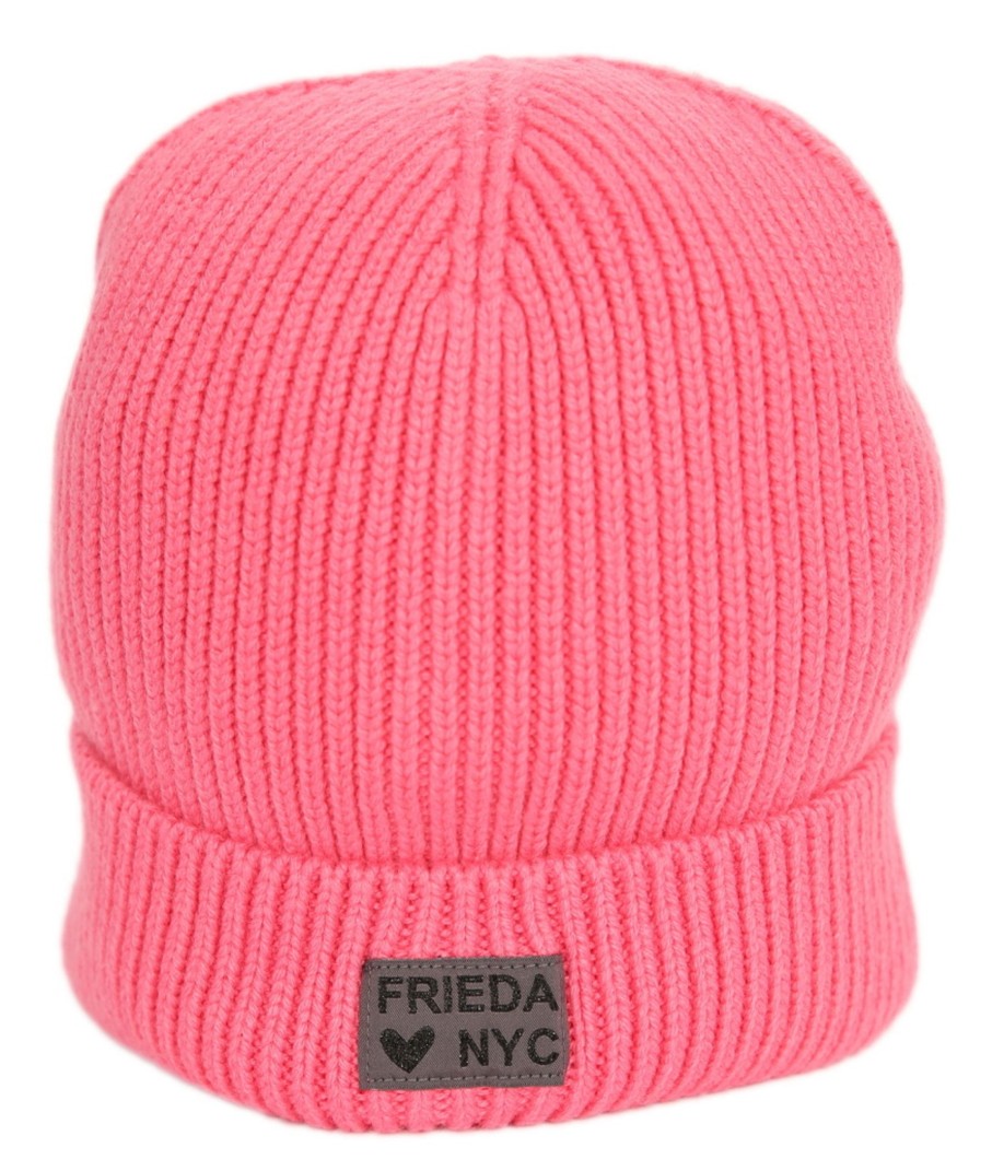 Accessoires Frieda & Freddies Damen | Schlichte Wollmutze In Pink