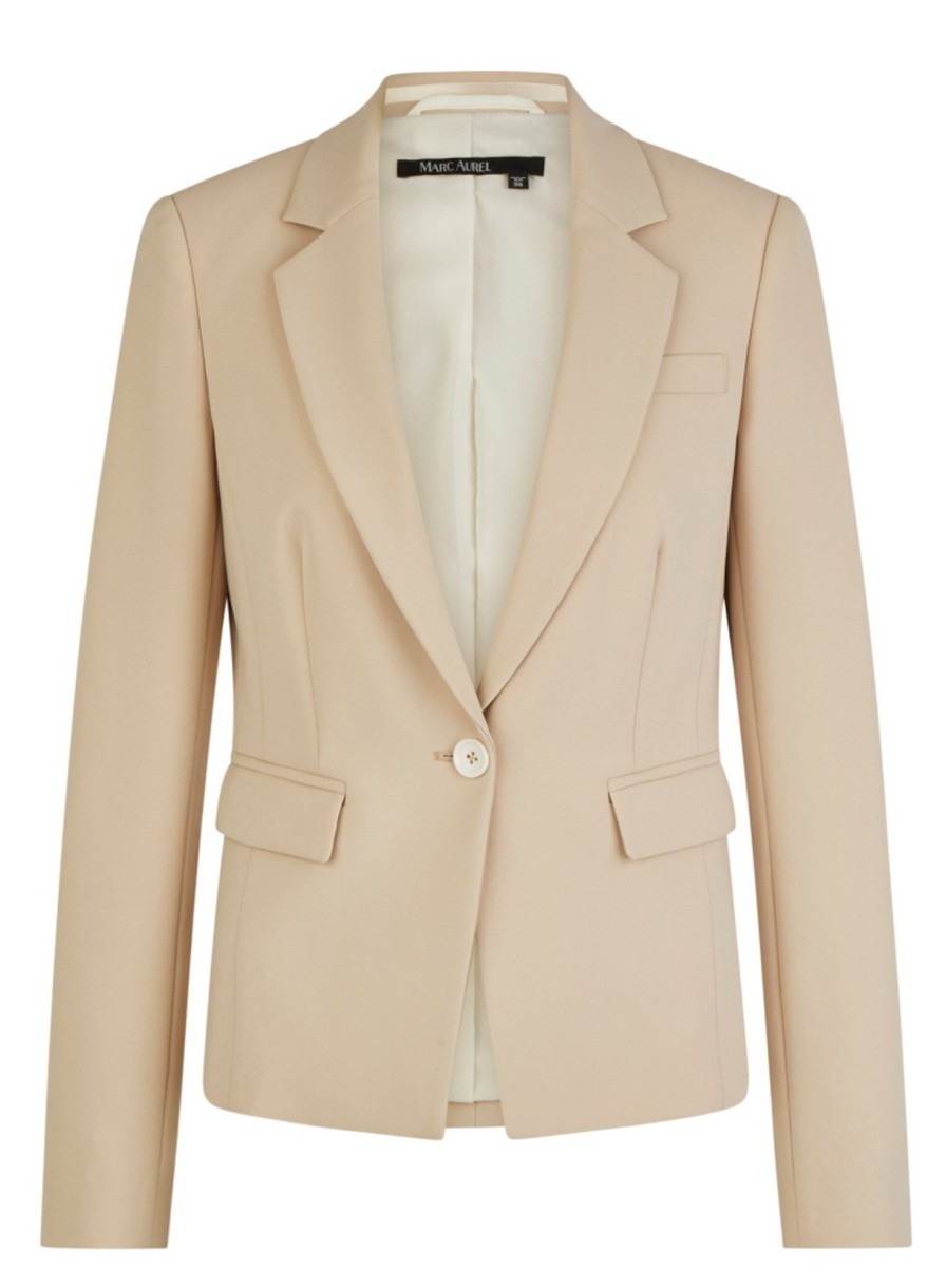 Damen Marc Aurel Blazer | Eleganter Blazer In Beige