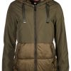 Damen Green Goose Mantel / Jacken | Jacke Im Doppel-Look