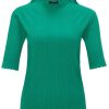 Damen Opus Shirts / Tops | Elastisches Shirt Mit Ruschen - Sopami