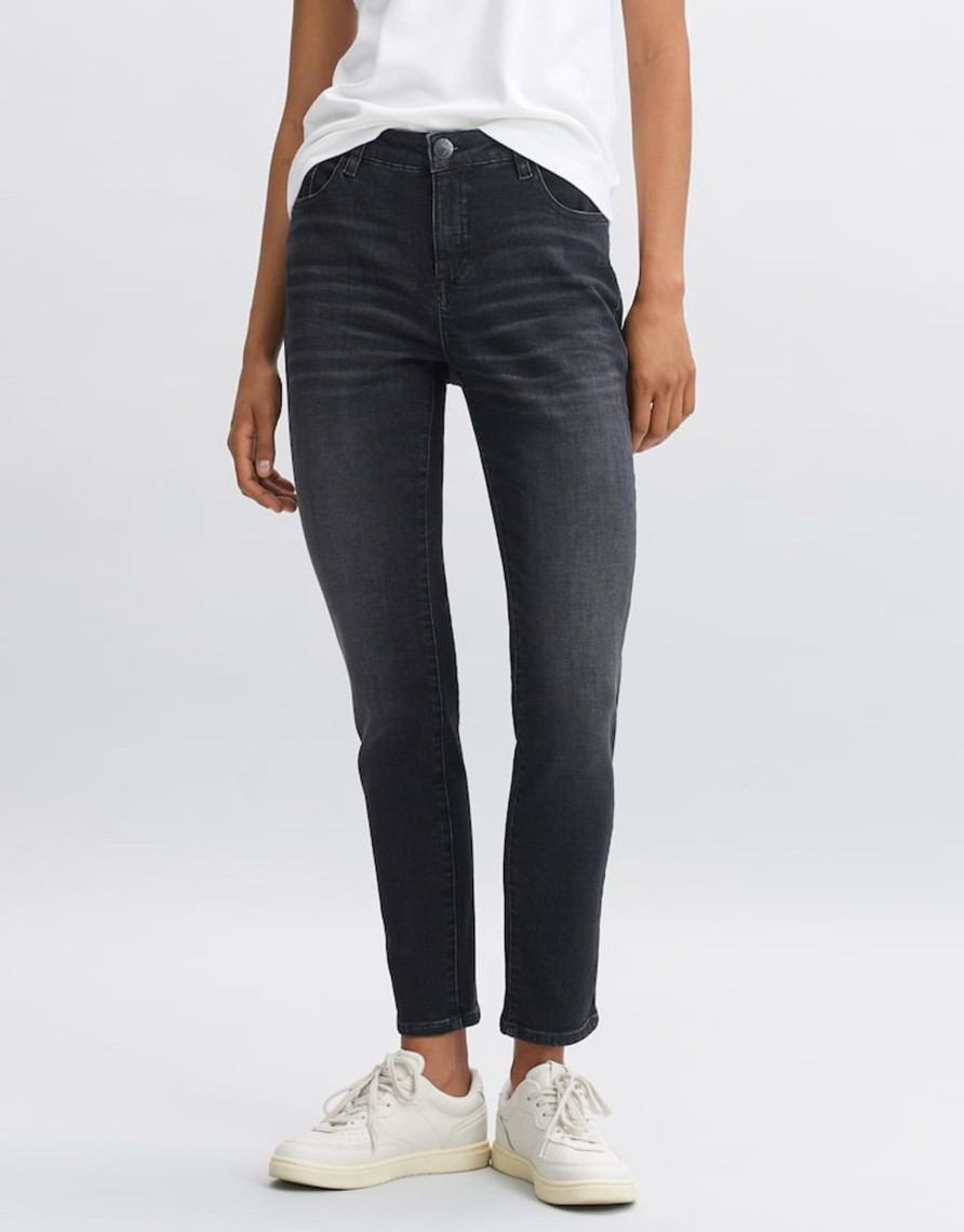 Damen Opus Jeans / Hosen | Knochellange Jeans - Evita Dark