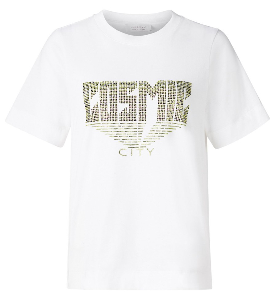 Damen Rich & Royal Shirts / Tops | Shirt Mit Strasssteinbesatz - T-Shirt Cosmic City