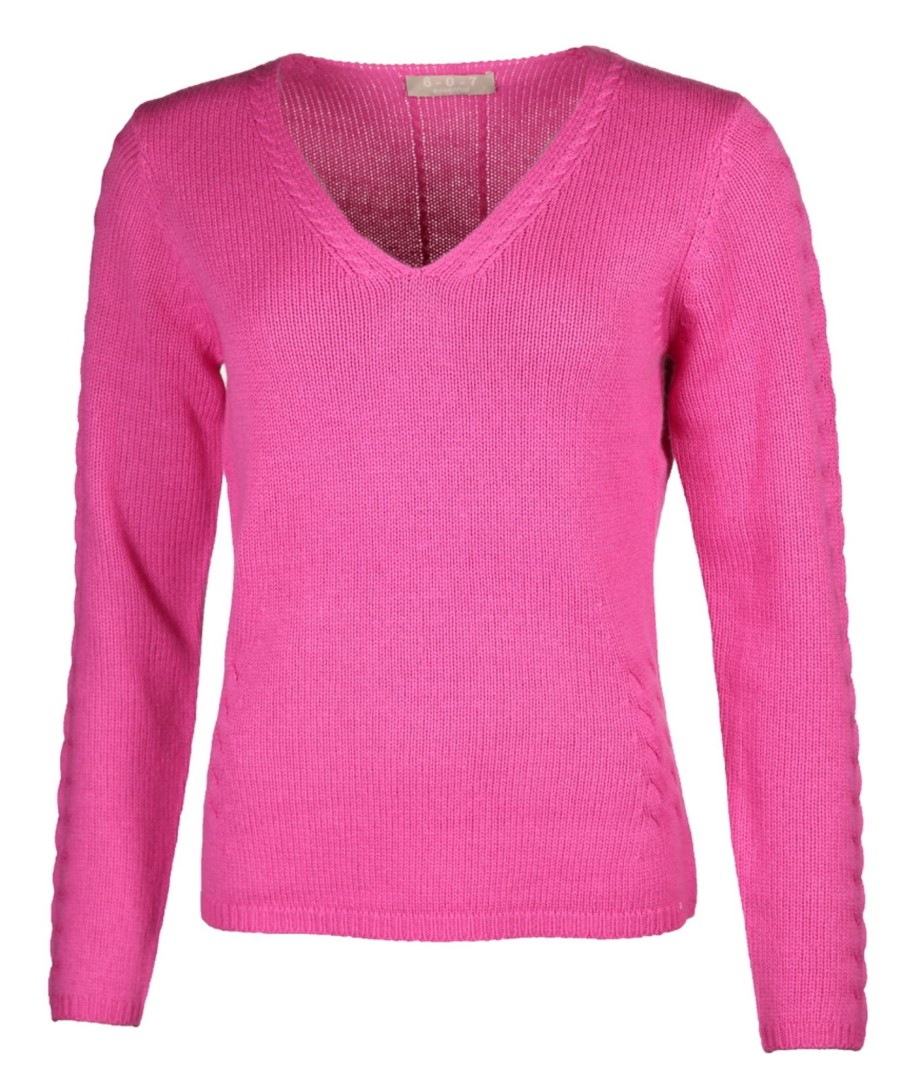 Damen six-o-seven Pullover | Pullover Mit V-Ausschnitt