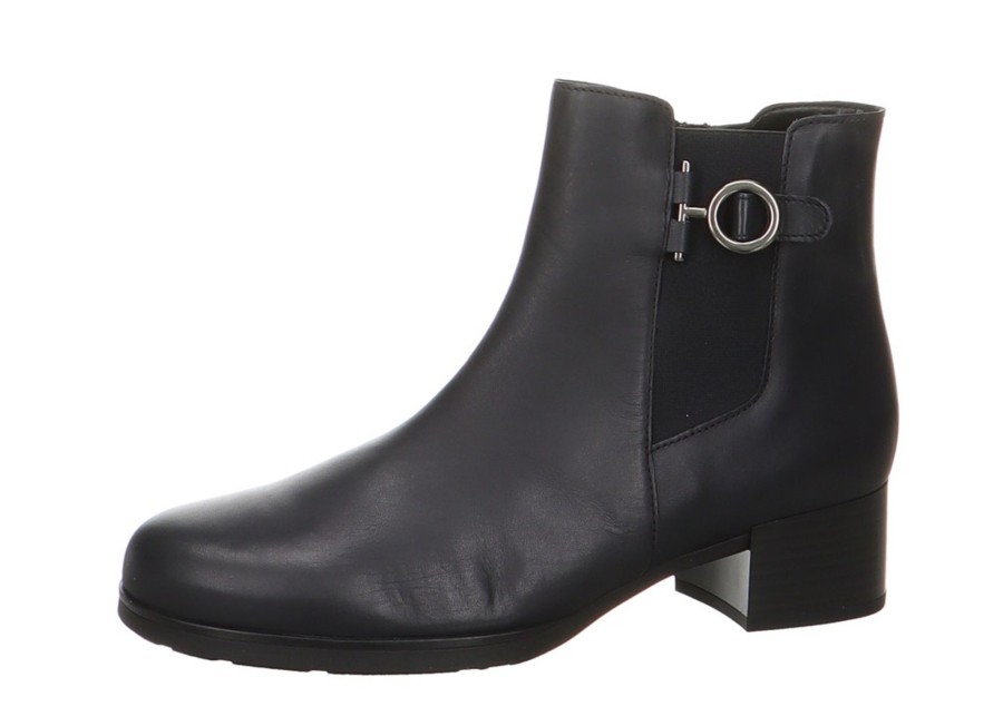 Damen Gabor Warmfutter | Stiefelette Mit Stretcheinsatz