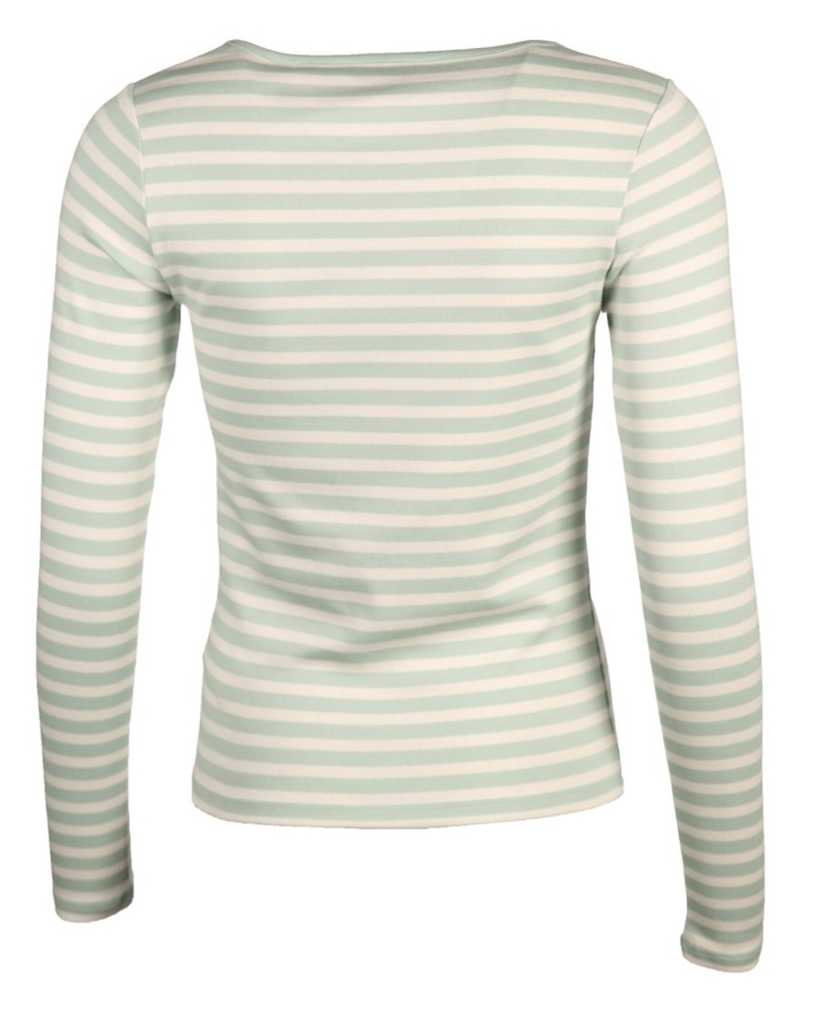 Damen Gant Shirts / Tops | Langarmshirt Mit Streifen