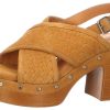 Damen Carmela Sandaletten | Ledersandalette Mit Plateausohle