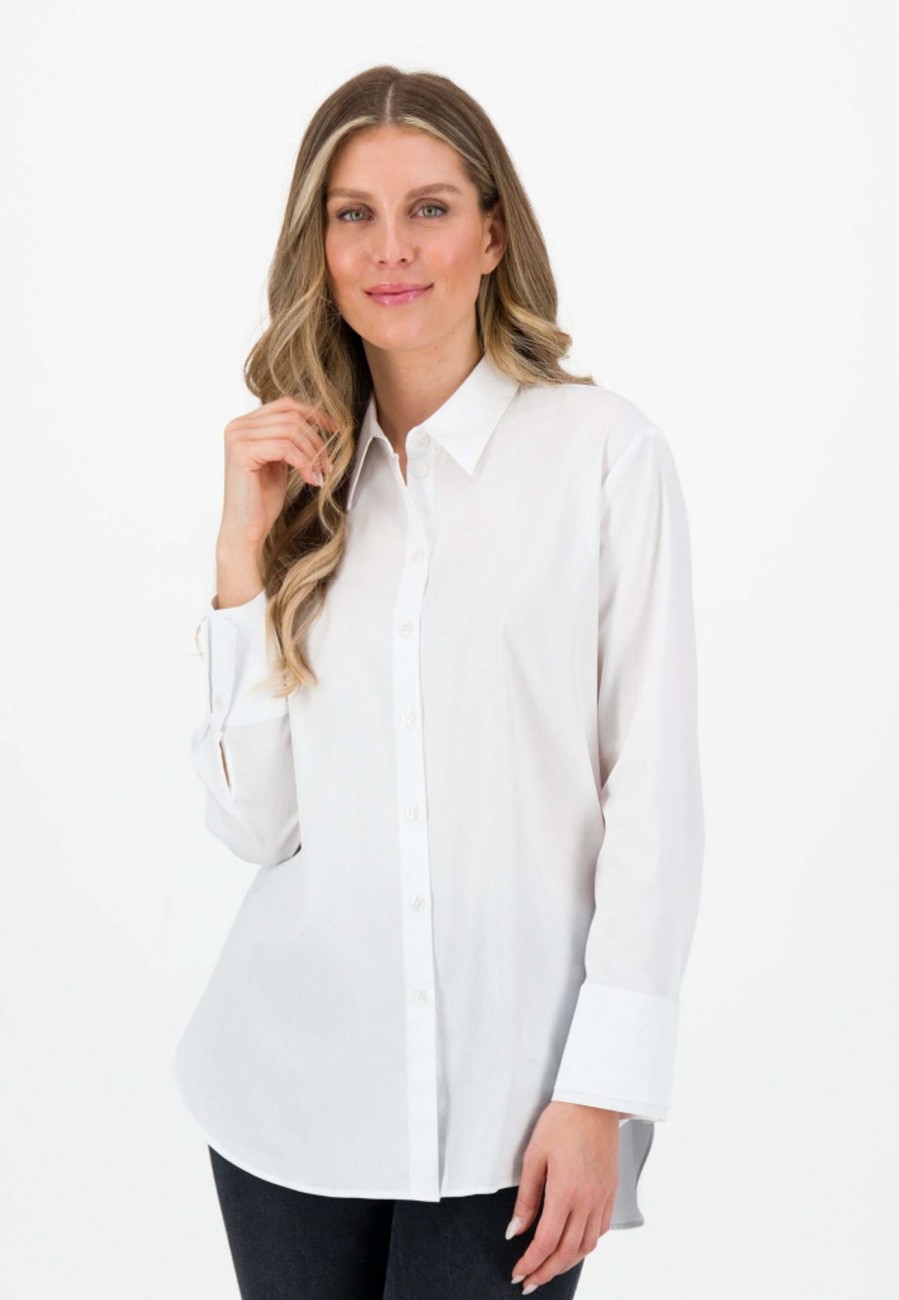 Damen Just White Blusen / Tuniken | Klassische Weise Bluse