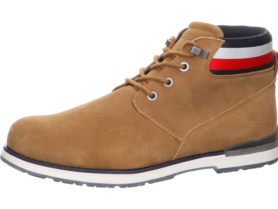 Herren Tommy Hilfiger Boots | Ankle Boot Aus Wildleder