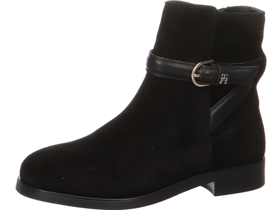 Damen Tommy Hilfiger Stiefeletten | Stiefelette Mit Dekoriemchen