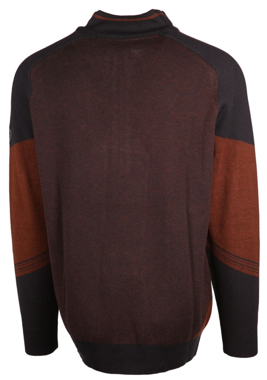 Herren Claudio Campione Pullover | Troyer Mit Schmalem Kragen