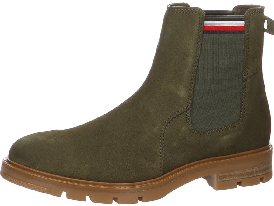 Herren Tommy Hilfiger Boots | Chelsea-Ankle Boot In Khaki