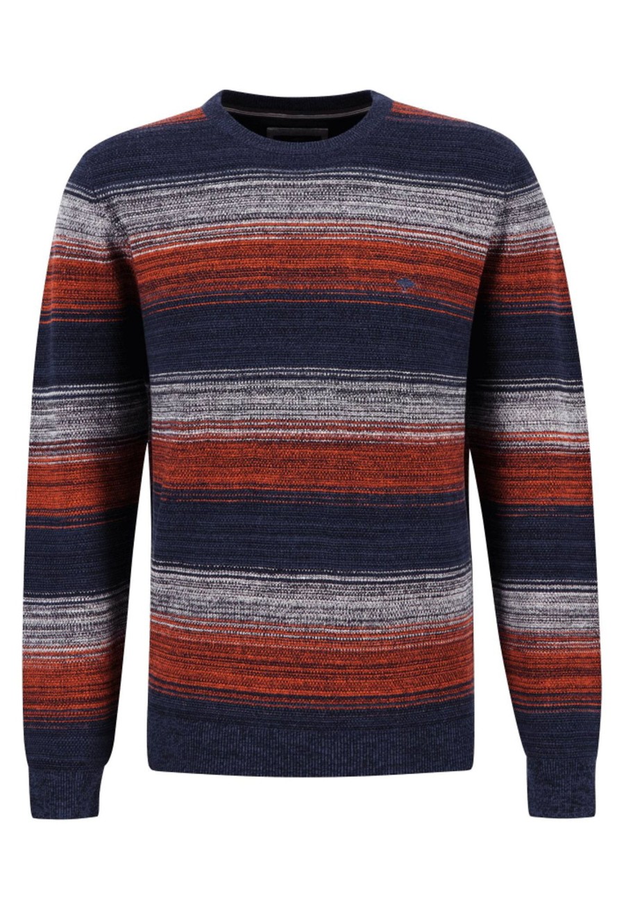 Herren Fynch-Hatton Pullover | Baumwollpullover Mit Streifen