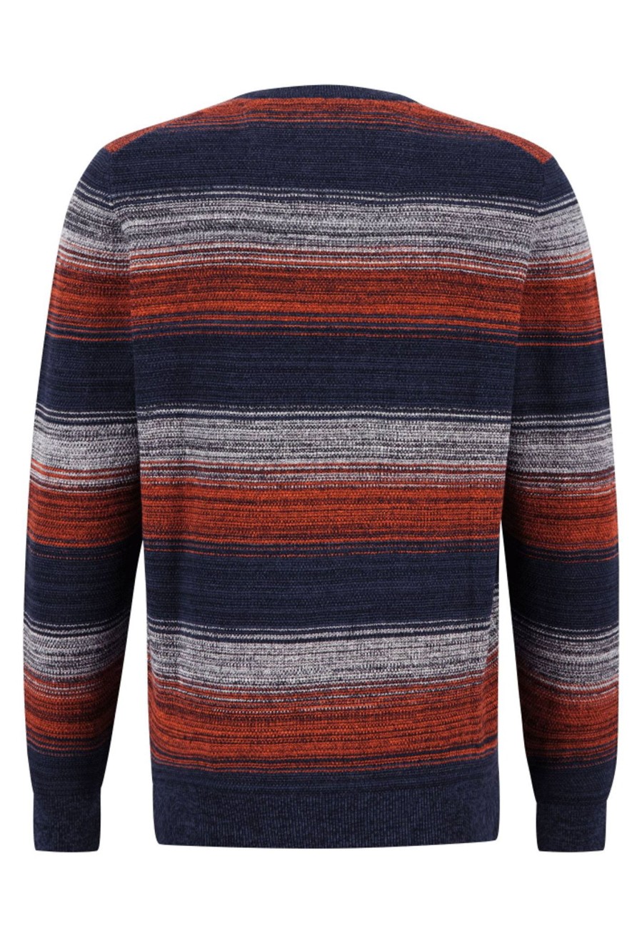 Herren Fynch-Hatton Pullover | Baumwollpullover Mit Streifen