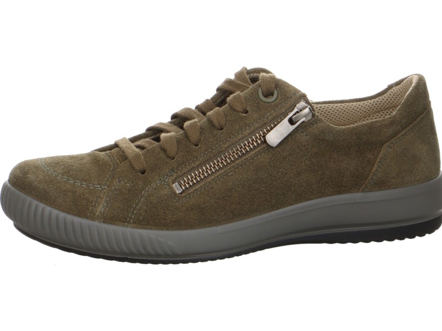 Damen Legero Halbschuhe | Khakifarbener Rauleder Sneaker - Tanaro 5.0