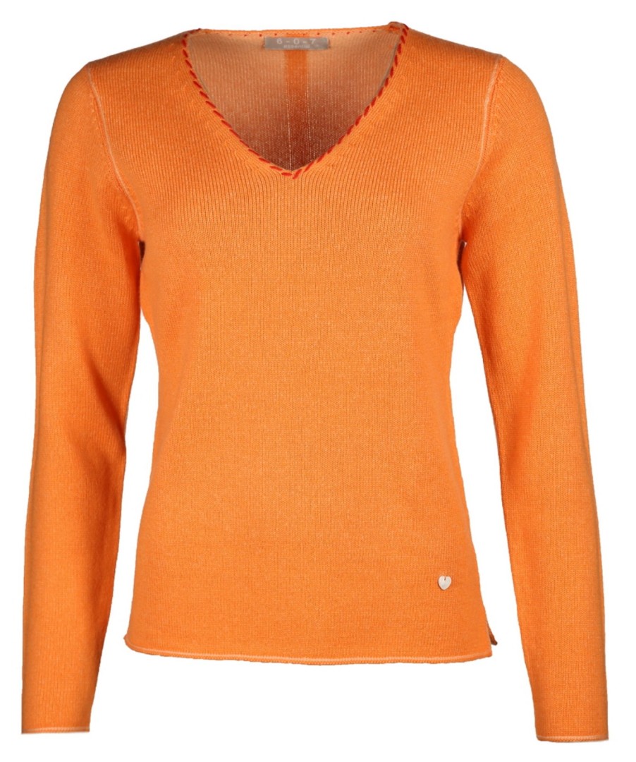 Damen six-o-seven Pullover | Pullover Mit V-Ausschnitt