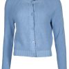 Damen Bloomings Mantel / Jacken | Kurze Strickjacke In Blau