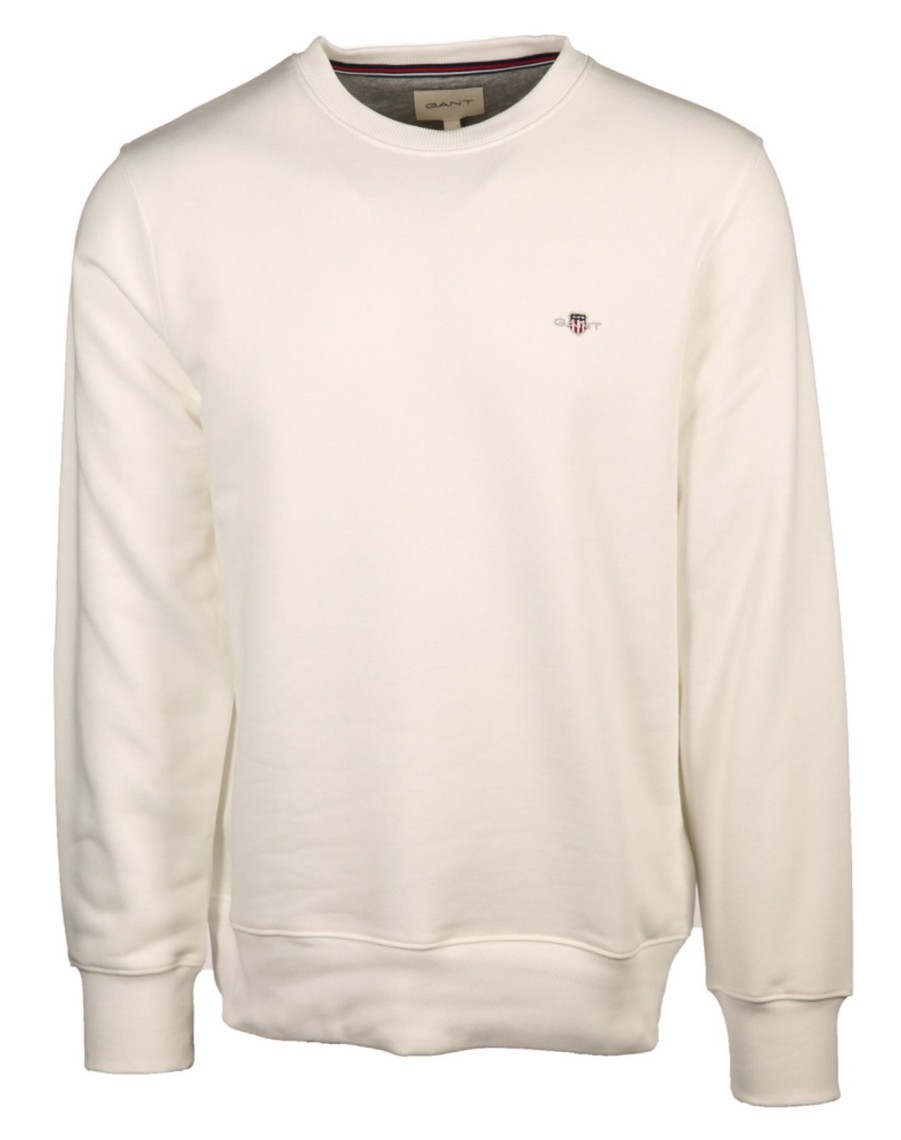 Herren Gant Pullover | Sweatshirt Mit Breitem Bund