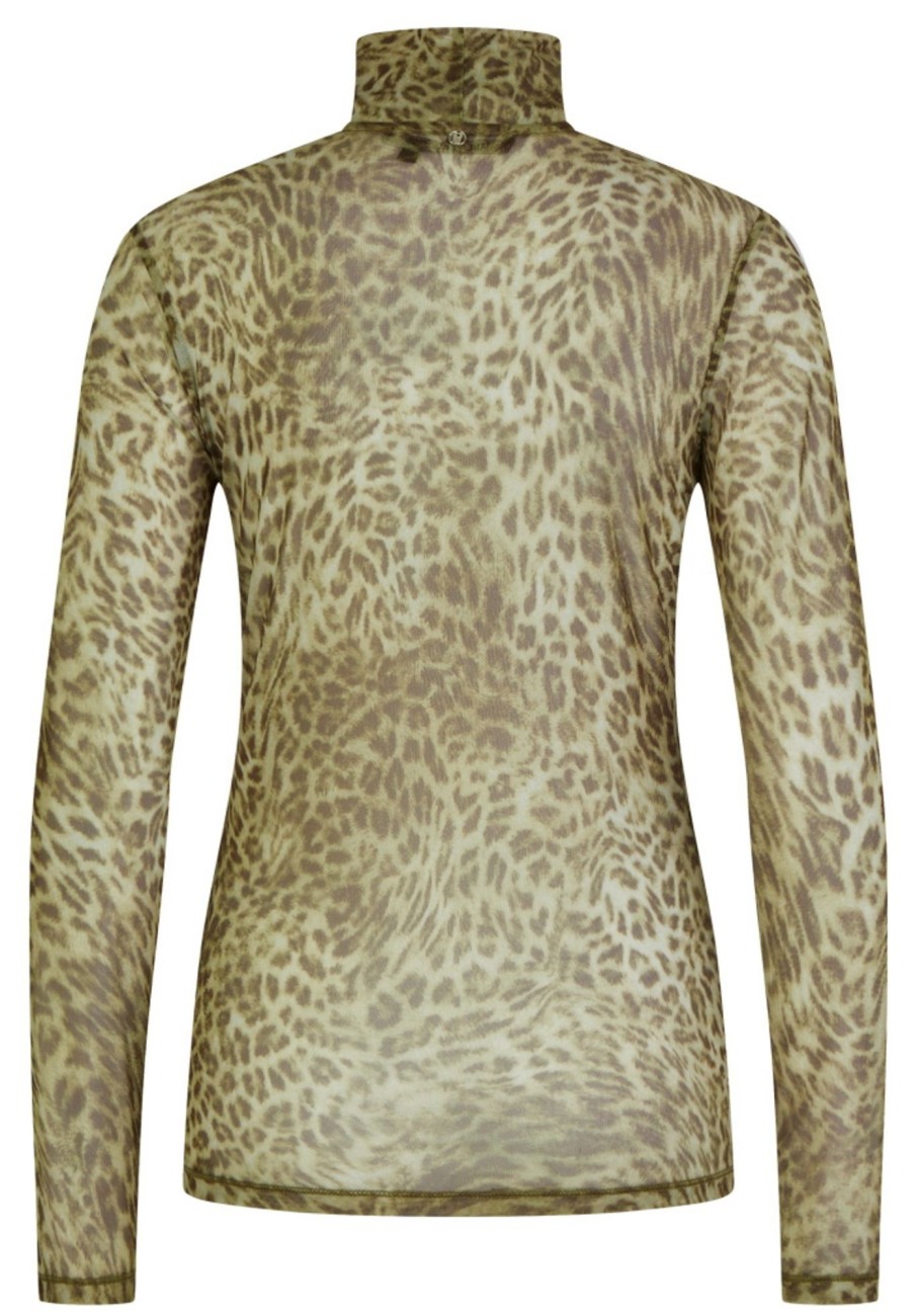 Damen Marc Aurel Shirts / Tops | Tullshirt Mit Leoparden-Print