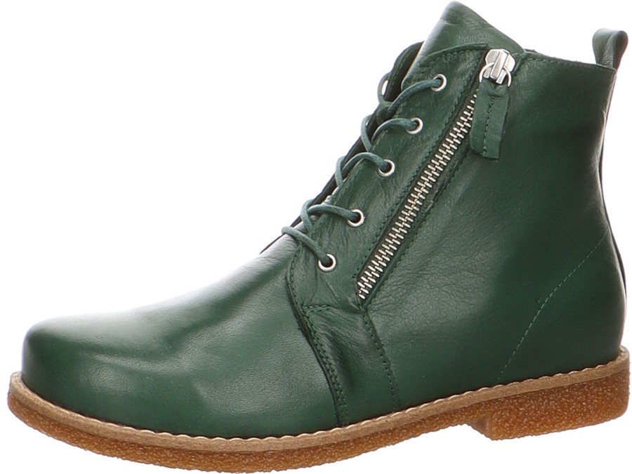 Damen Andrea Conti Stiefeletten | Schnurstiefel Aus Glattleder