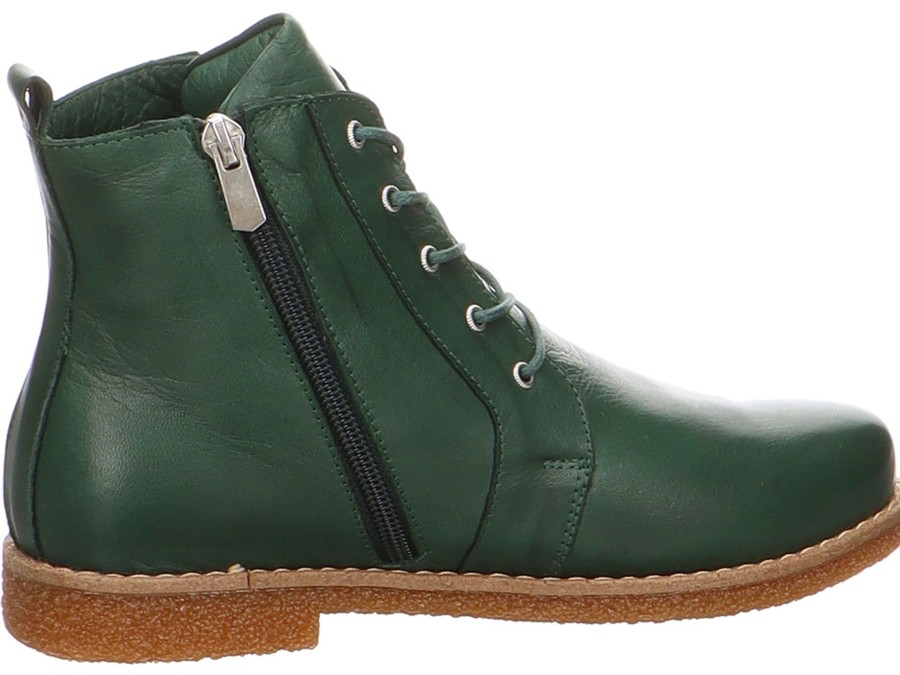 Damen Andrea Conti Stiefeletten | Schnurstiefel Aus Glattleder