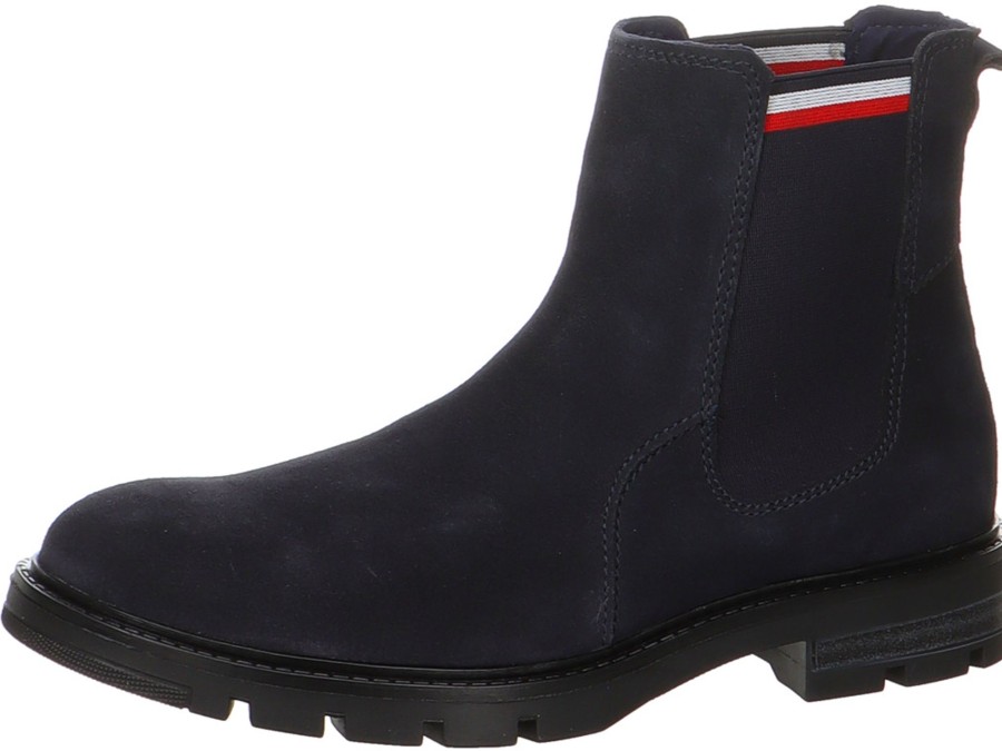 Herren Tommy Hilfiger Boots | Marineblauer Chelsea Boot