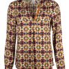 Damen Emily van den Bergh Blusen / Tuniken | Bluse Mit Farbenfrohem Print