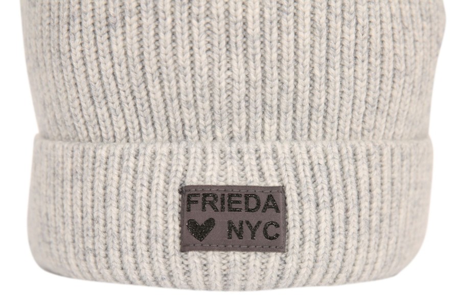 Accessoires Frieda & Freddies Damen | Schlichte Wollmutze In Grau