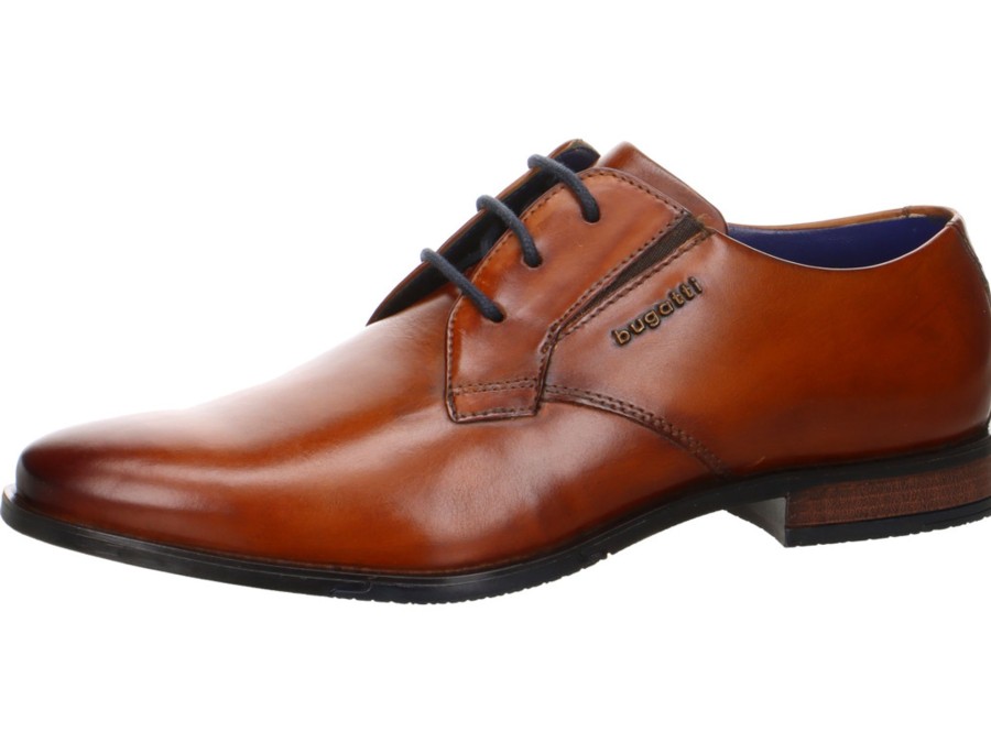 Herren Bugatti Halbschuhe | Businessschuh In Cognac - Gapo