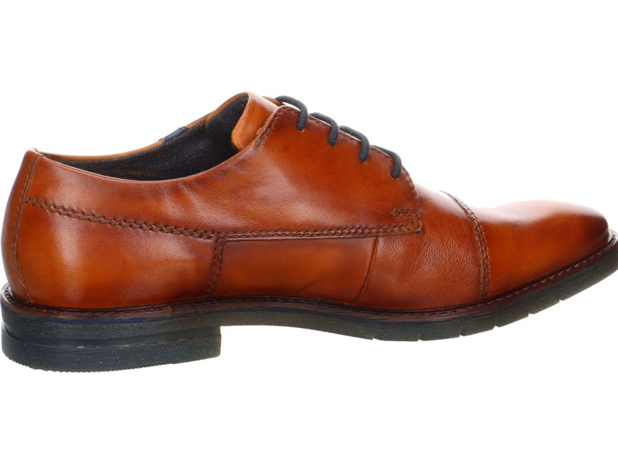 Herren Bugatti Halbschuhe | Businessschuh In Cognac - Merlo