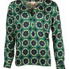 Damen Milano Italy Blusen / Tuniken | Bluse Mit Retro-Blumen-Print