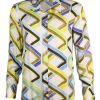 Damen Emily van den Bergh Blusen / Tuniken | Bluse Mit Geometrischem Print