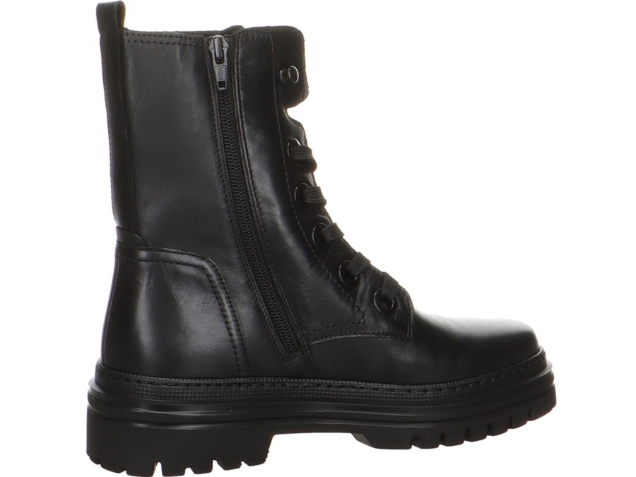 Damen Gabor Warmfutter | Biker Boot In Schwarz