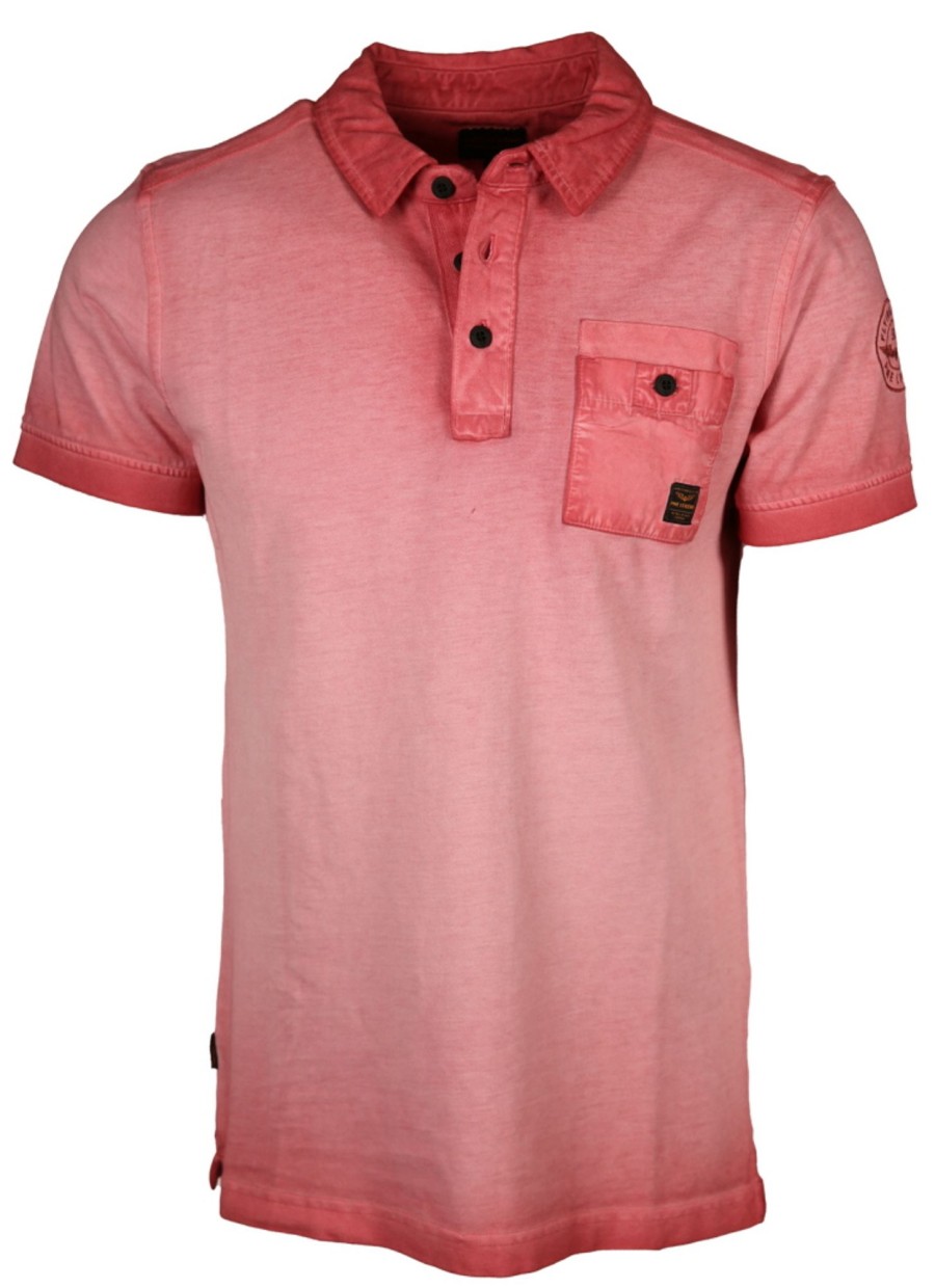 Herren PME Legend Poloshirts | Poloshirt In Washed Out Optik