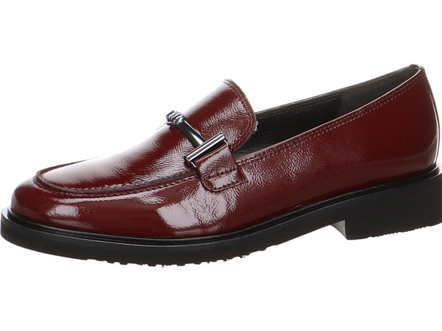 Damen Gabor Halbschuhe | Loafer In Dunkelrot